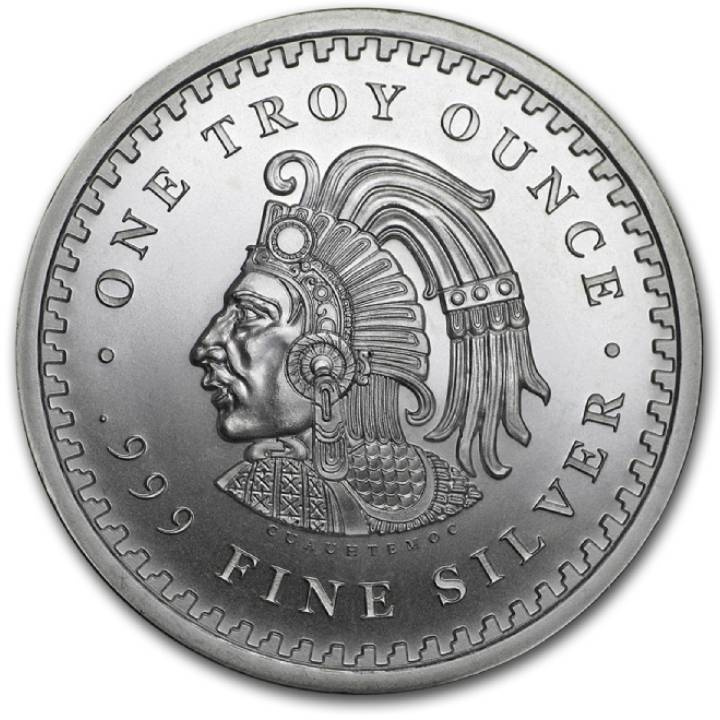 Aztec Calendar 1 oz Silver