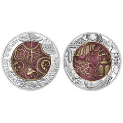 Série Niobium : Edaphon coloré 25 euros argent 2024