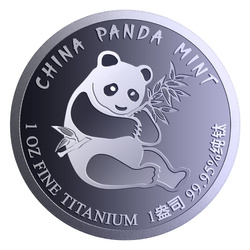 Chinese Panda 1 Ounce Titanium 2026