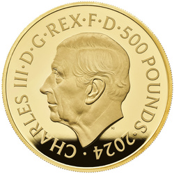 Royal Mint Lunar: Rok Smoka 5 uncji Złota 2024 Proof