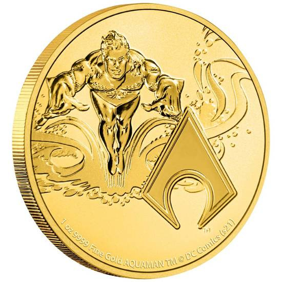 Niue: DC Comics - Aquaman 1 oz Gold 2022