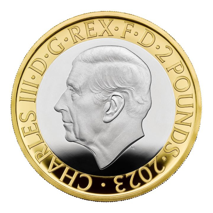 Zestaw 5 monet Wielka Brytania Srebro 2023 Proof Commemorative Coin