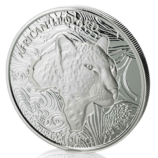 Ghana: African Leopard 1 uncja Srebra 2019