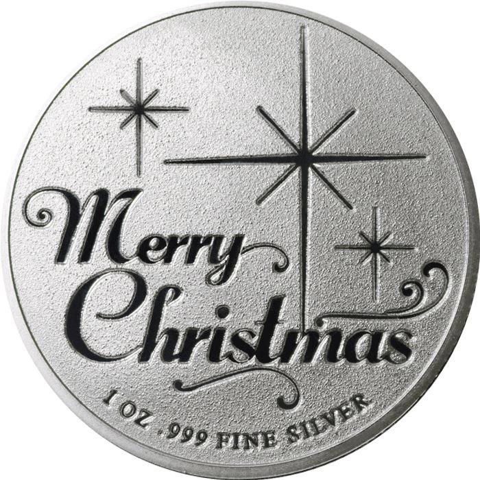 Twas The Night Before Christmas 1 once d'argent ronde