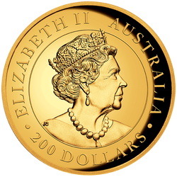 Canguro australiano 2 once d'oro 2021 Proof High Relief