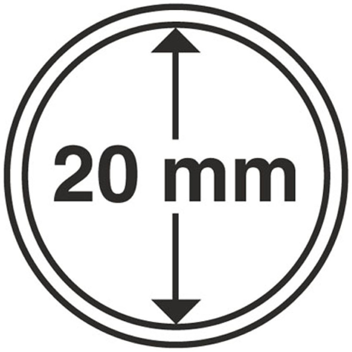 Leuchtturm - Capac din plastic pentru monedă 20 mm 100 bucăți