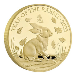 Royal Mint Lunar: Rok Królika 1000 gramów Złota 2023 Proof