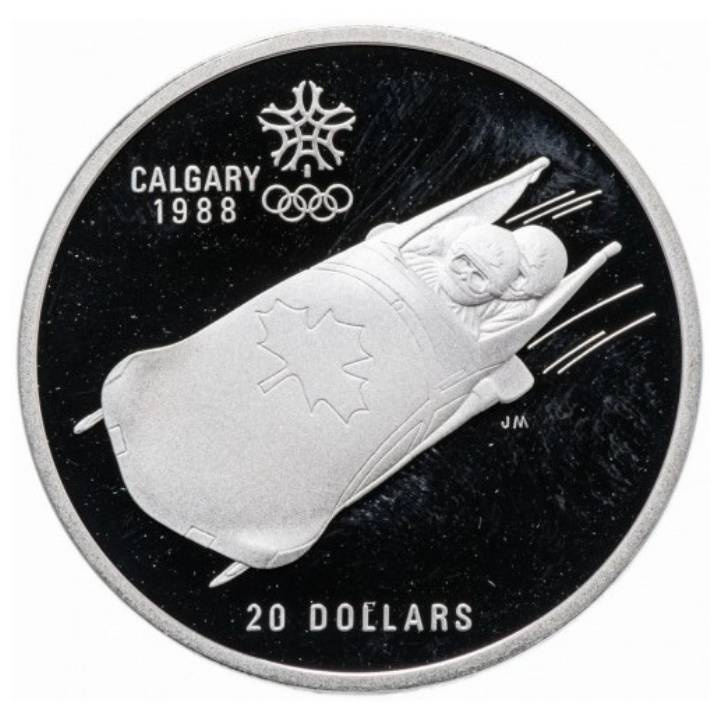 Kanada: Set mit 10 Münzen der Calgary Olympic Games 1988