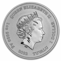 Tuvalu: Black Flag - The Rising Sun 1 oz Silber 2022