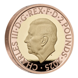 Zestaw 5 monet Wielka Brytania Złoto 2025 Proof Commemorative Coin