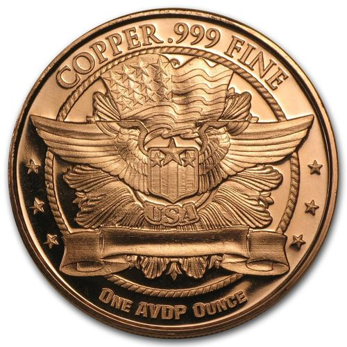 Capped Bust 1 oz Kupfer Round