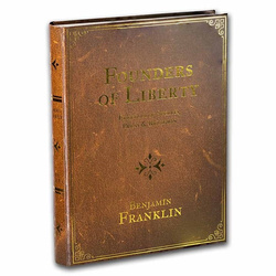 Fondateurs de la liberté : Benjamin Franklin - Liberté d'expression 1 once d'argent 2022 Pièce antique