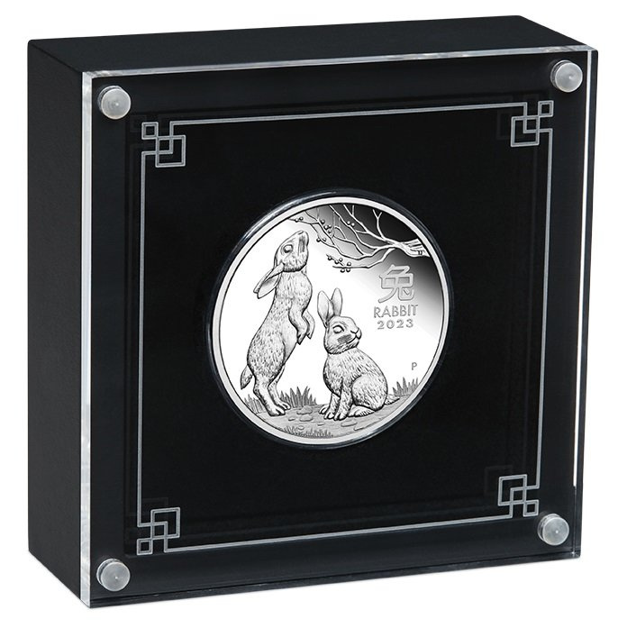 Perth Mint: Lunar III - Rok Królika 1 uncja Srebra 2023 Proof