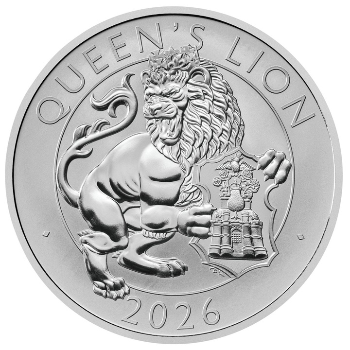 The Royal Tudor Beasts: Queen’s Lion 2 x 1 oz Silver 2026 Proof/Matte Proof