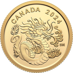 Canada: Spirit Dragon $8 Złoto 2024 Proof