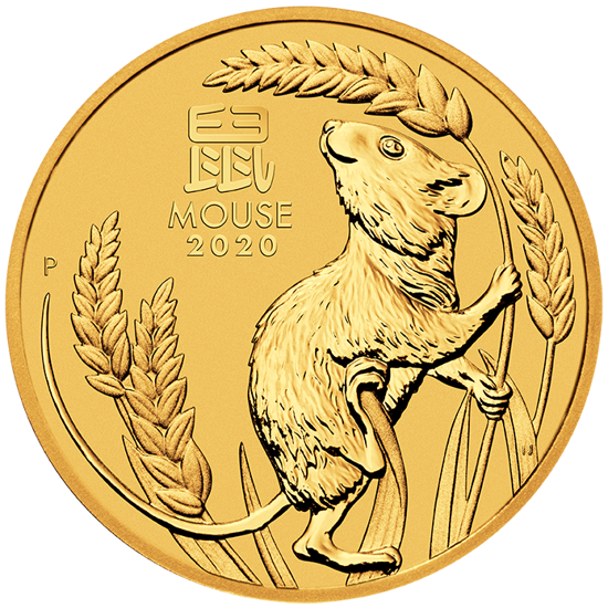 Lunar III: Jahr der Maus 1 oz Gold 2020