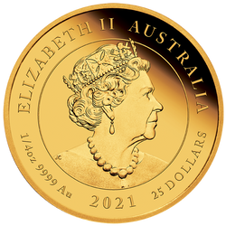 95º Aniversario de la Reina Isabel II 1/4 oz Oro 2021 Proof