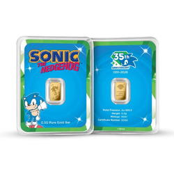 Sonic the Hedgehog 35th Anniversary 0.5 Gram Gold Bar