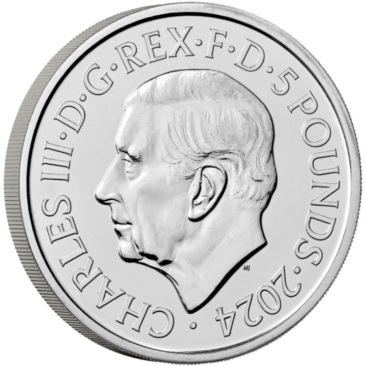 III. Károly király koronázása 2 uncje Srebra 2023 Proof