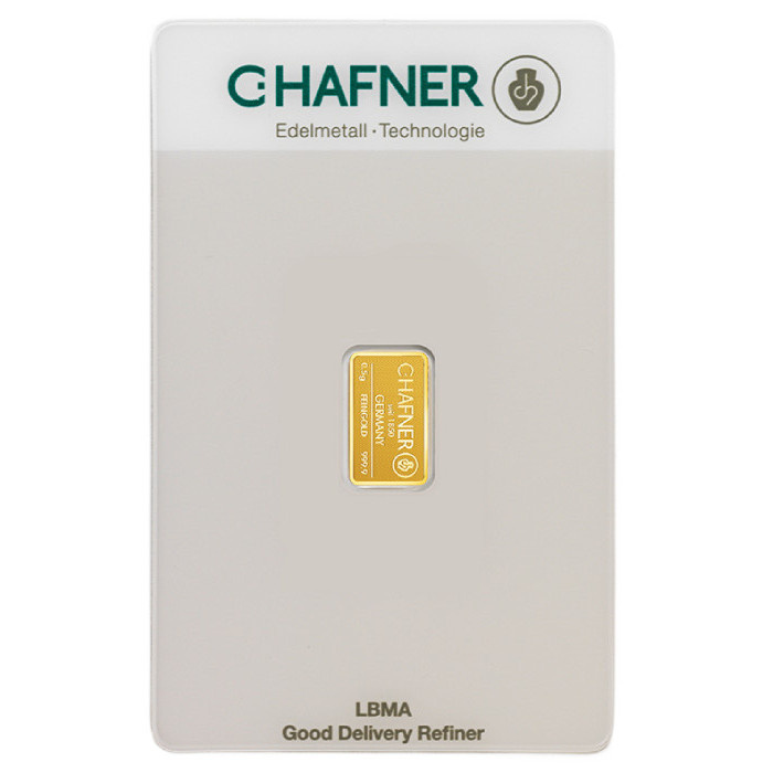 Lingou de aur 0,5 g C Hafner