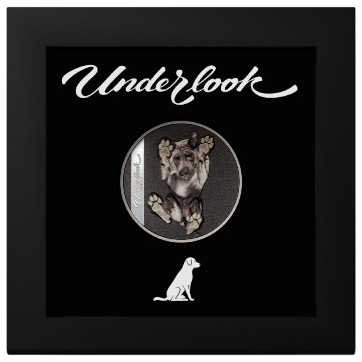 Islas Cook: Underlook - Under-Dog de color 1 oz Plata 2025 Proof