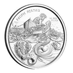 Samoa: Pacific Mermaid 1 oz Silver 2021 
