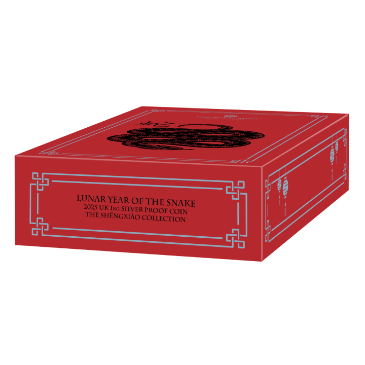 Royal Mint Lunar: Rok Węża 1000 gramów Srebra 2025 Proof