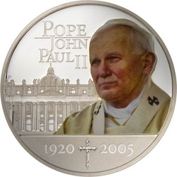 Cook-szigetek: II. János Pál 1 uncia ezüst 2005 Proof