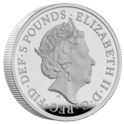 Bestias de la Reina: Serie de 10 monedas 2 oz Plata 2021 Proof