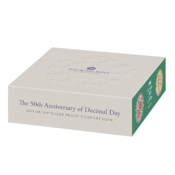 50° anniversario del Decimo Giorno 2021 Proof Piedfort Coin