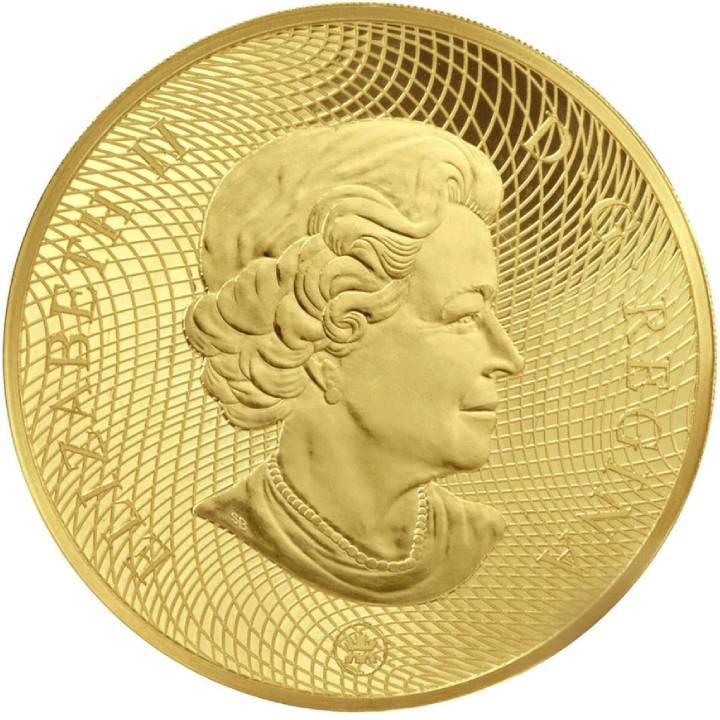 Canada: Summer Moon Mask kolorowany $300 Złoto 2009 Proof Enamel Effect