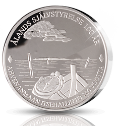 Åland Autonomy - 100 Years 20 Euro Silver 2021 Proof
