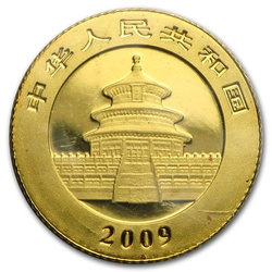 China Panda 1/20 oz Gold 2009