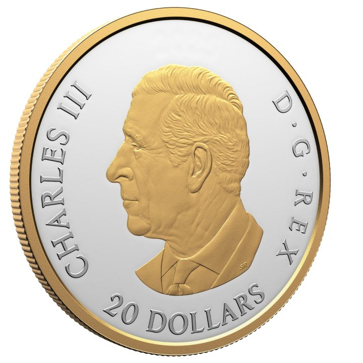 Canada: Allegories of Justice and Truth placcato in oro $20 Argento 2025 Proof