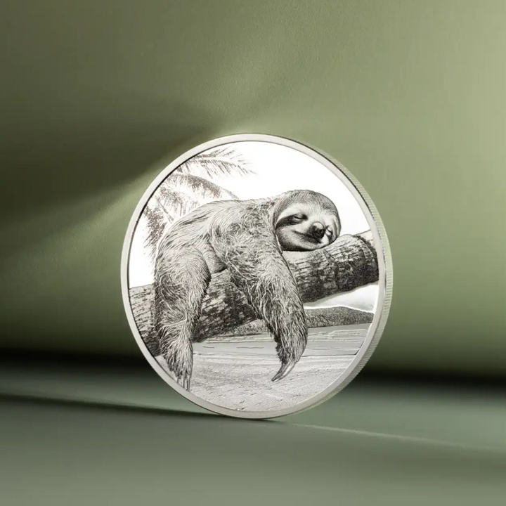 Srebrna Moneta Cook Islands: Seven Deadly Sins – Sloth kolorowany 1 uncja Srebra 2026 Proof