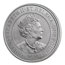 St Helena Modern Japanese Trade Dollar 1 oncia d'argento 2023