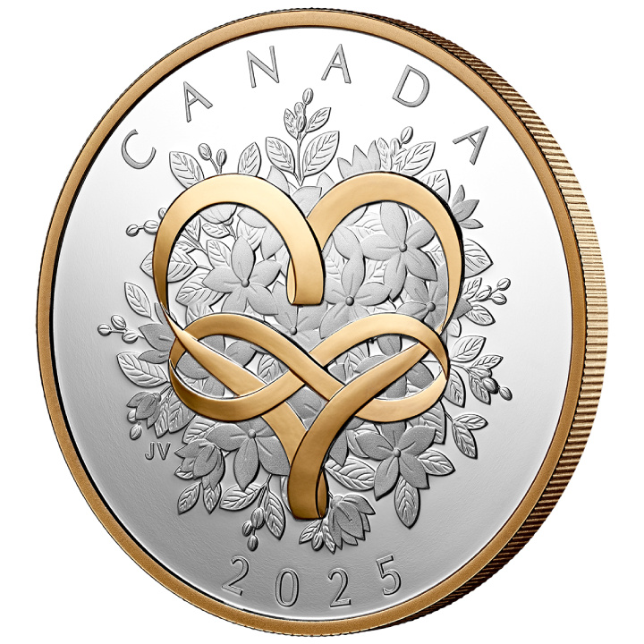 Canada: Celebrate Love $20 pozłacany Srebro 2025 Proof