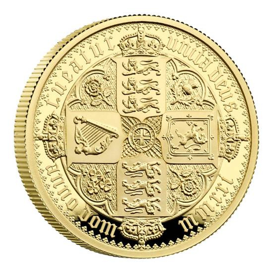 A gótikus korona négyes címer 2 uncia arany 2021 Proof