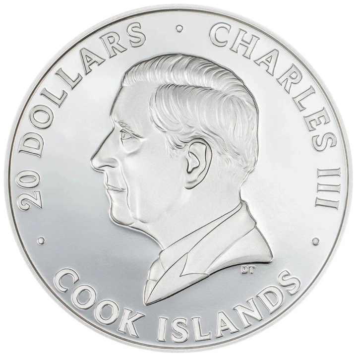 Cook Islands: Silver Burst – Rhino 3 uncje Srebra 2025 Proof