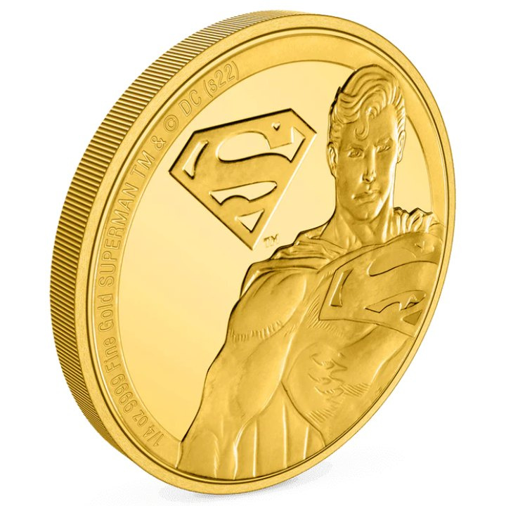Niue: DC Comics – Superman 1/4 unce zlata 2022 Proof