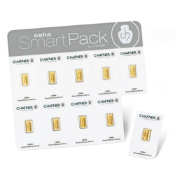 10 x 1g Sztabka Złota Smart Pack C.Hafner
