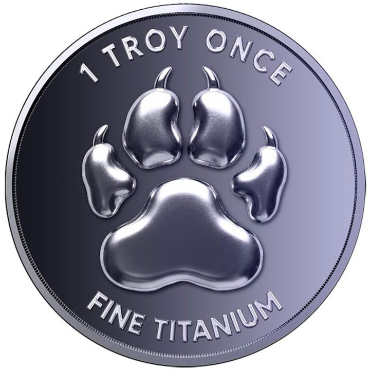 Titanmedaille Lydian Lion 1 Unze Titan 2027