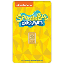 Zlatý ingot The Perth Mint, edice SpongeBob SquarePants – 1 gram