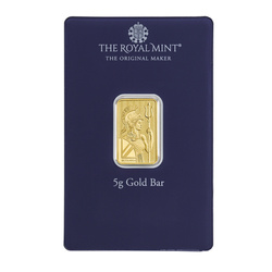 5 grammi Lingotto d'oro Britannia Best Wishes