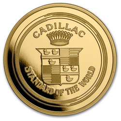 Cadillac « La Mothe Cadillac » Logo 1 once d'or Slab