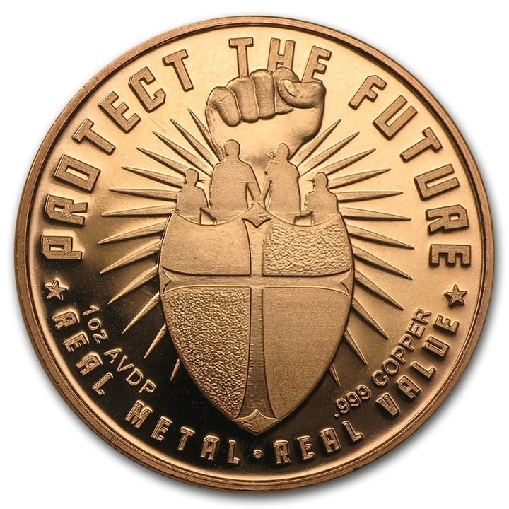 Bullion Not Bits 1 oncia di rame