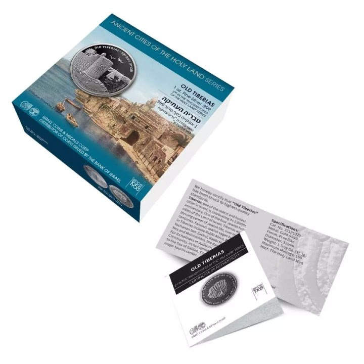 Old Tiberias 1 unce stříbra 2021 Prooflike