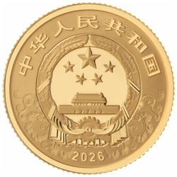 Set 2 monede Lunar - Anul Calului 3 grame Aur / 15 grame Argint 2026 Proof