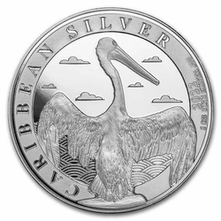 Barbados: Pelícano del Caribe 1 oz Plata 2022