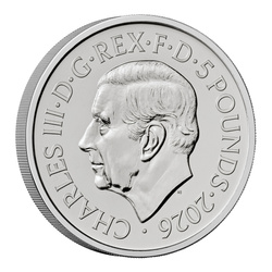 Portraits of Queen Elizabeth II - The Second Effigy £5 Miedzionikiel 2026